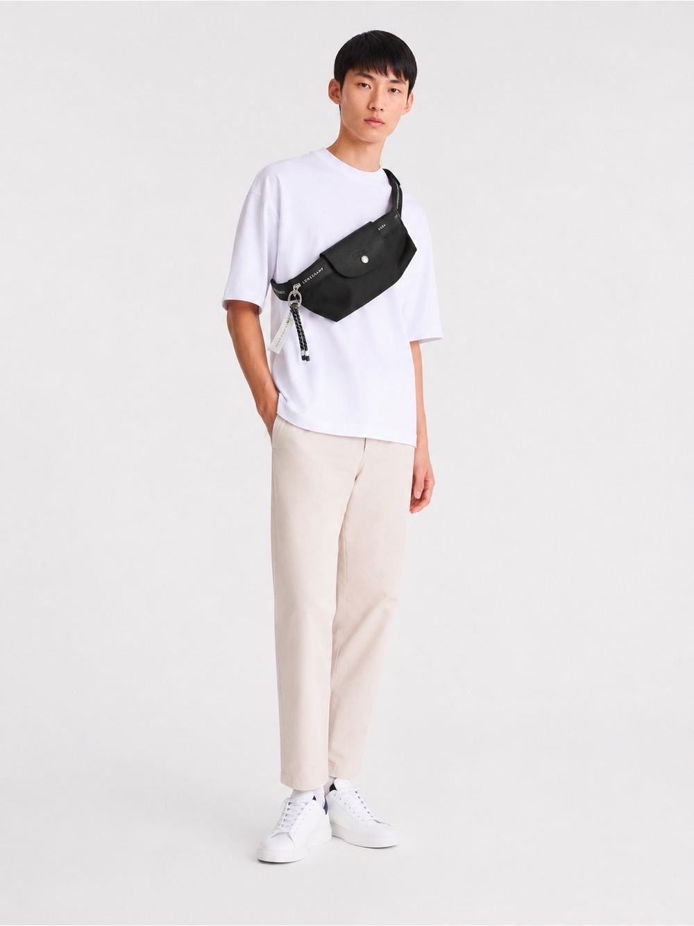 L0ngchamp energy Black Sling Bag belt bag unisex